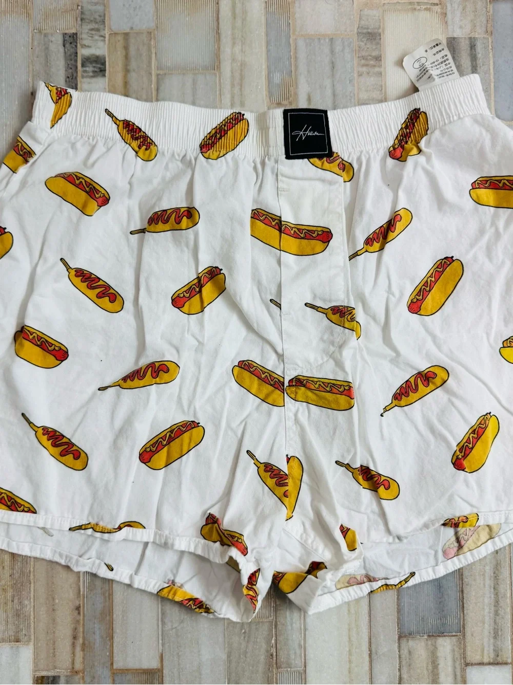Hollister Men’s Small Boxer Shorts 3 Pack Novelty Food Donut Hot Dog Ice Cream